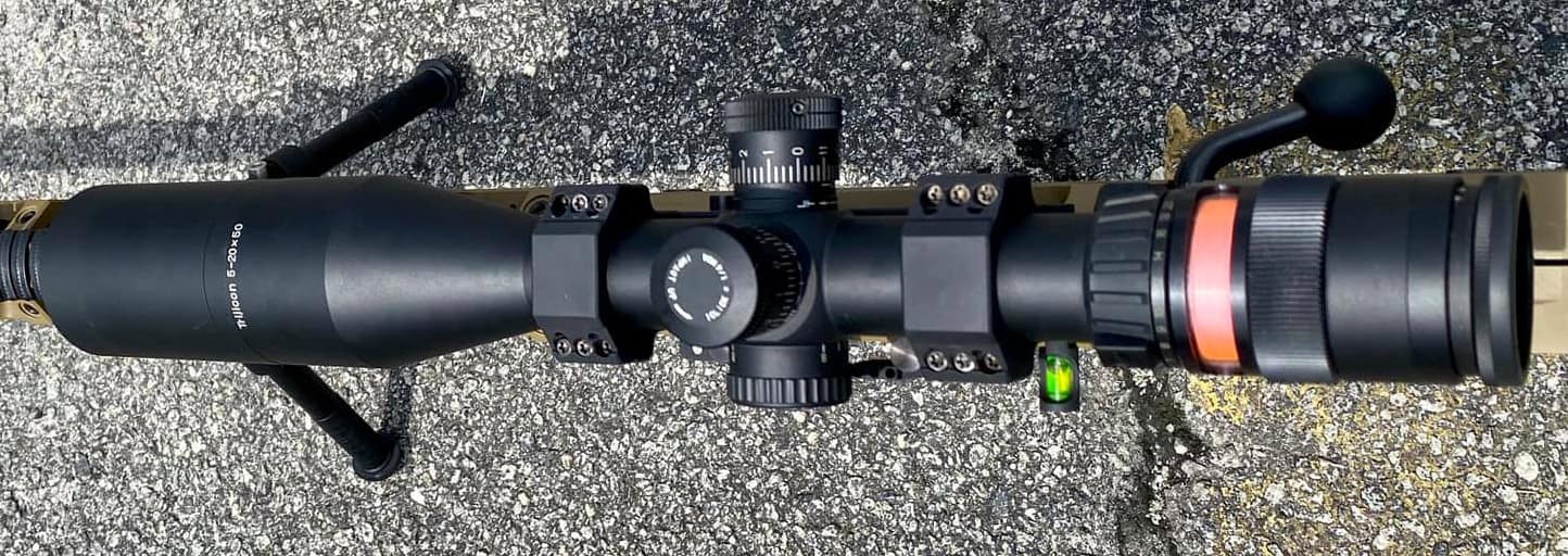 Trijicon TR23 AccuPoint 5-25x50 side view