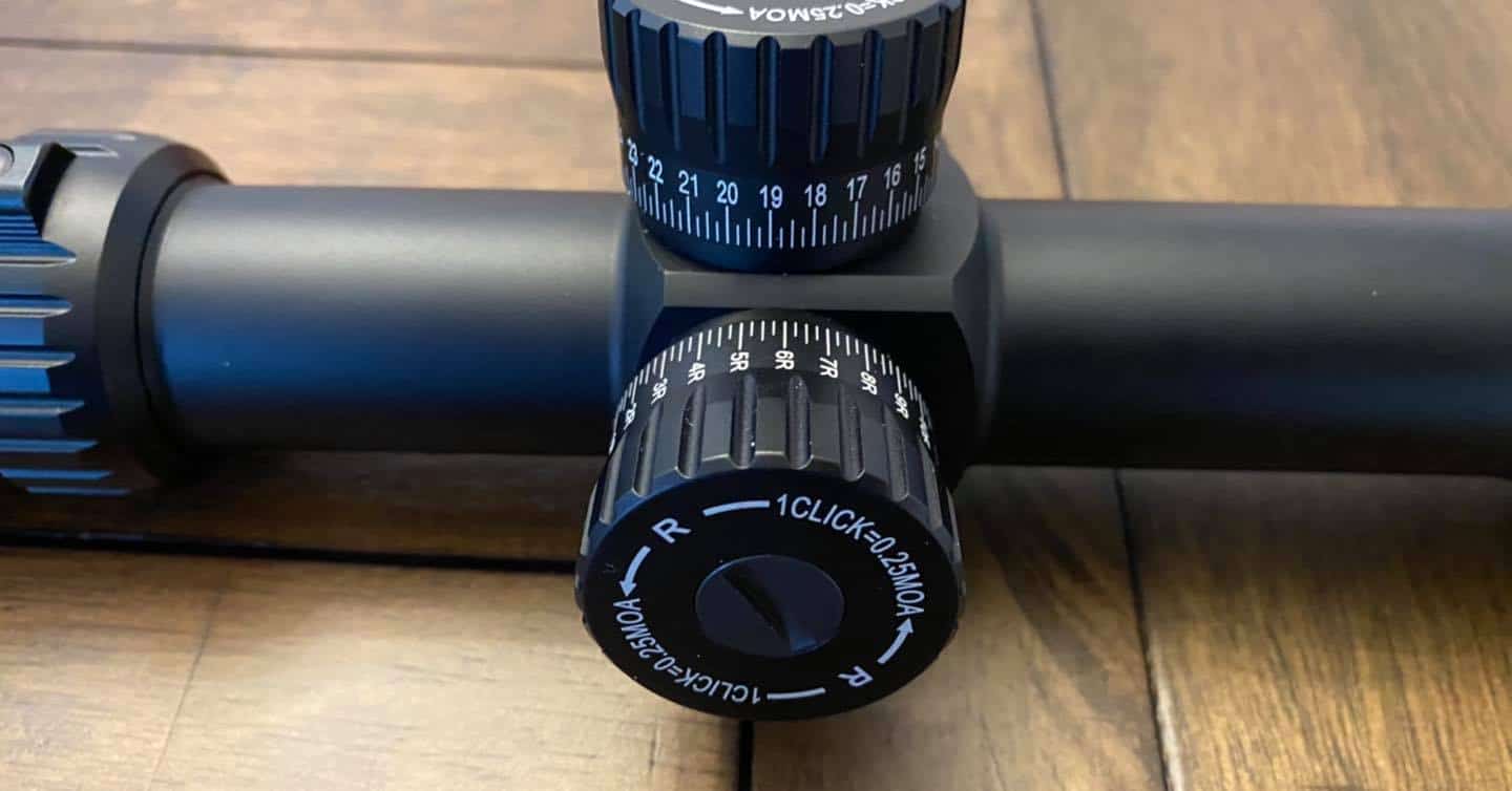 Athlon Optics Ares BTR GEN2 4.5-27x50 adjusment knobs